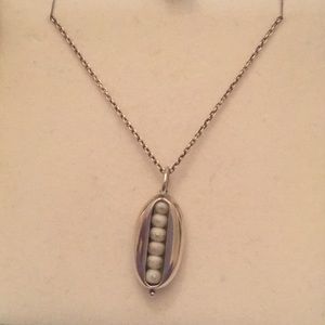 Baroni sterling silver and pearl necklace